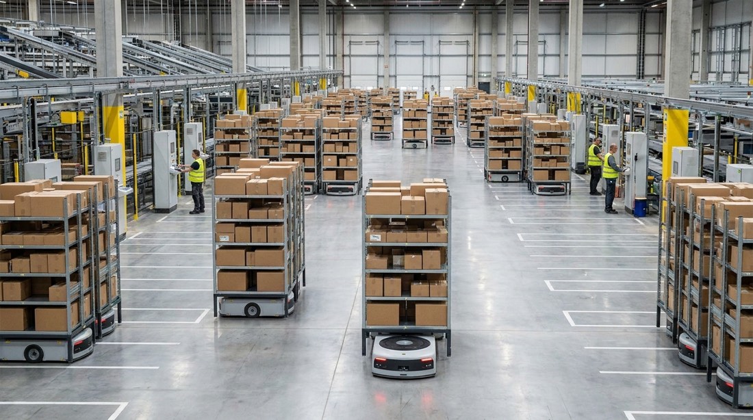 Automatización del depósito con robots móviles