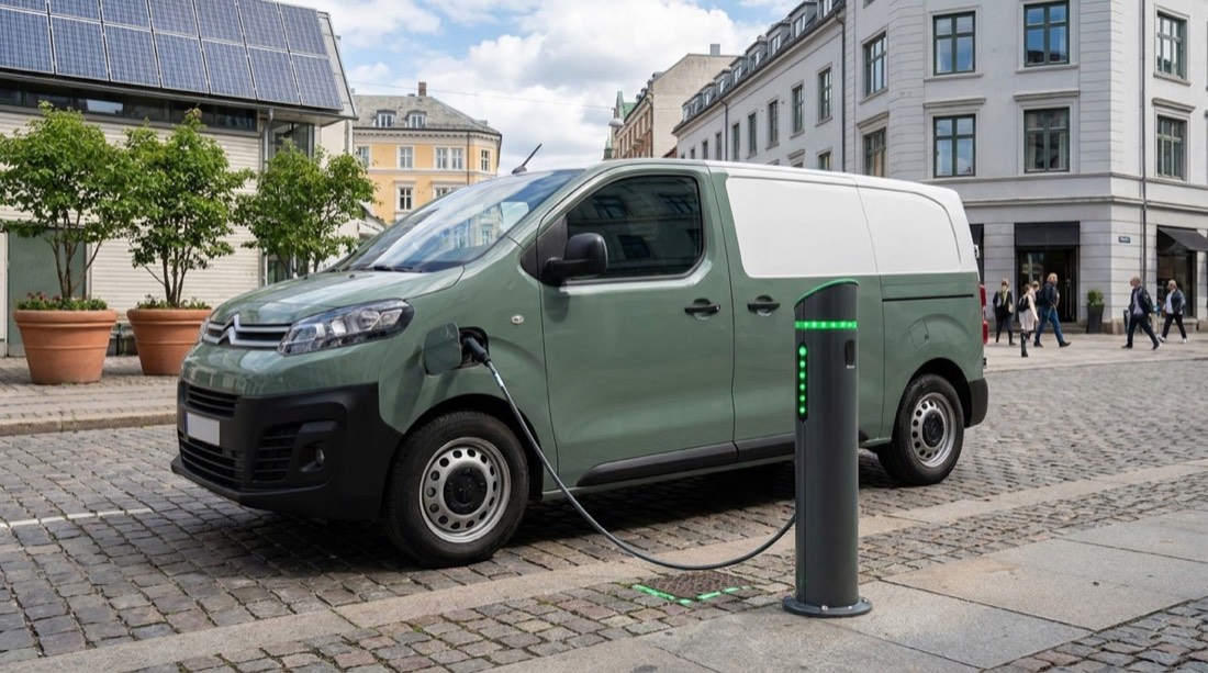 Camioneta eléctrica de reparto: logística sustentable