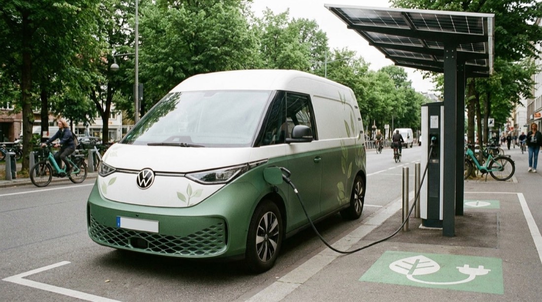 Camioneta eléctrica de reparto: logística sustentable